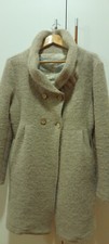 Cappottino tre quarti beige 70% lana M-L made in Italy stile vintage