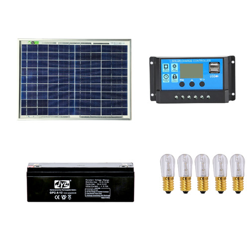 Kit votivo pannello solare - votivo, 10w