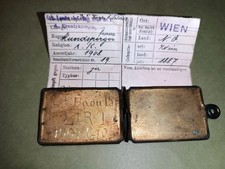 WW1 PIASTRINA DI RICONOSCIMENTO AUSTRIACA KUK Kaiserjager Kappenabzeichen  LIR 1