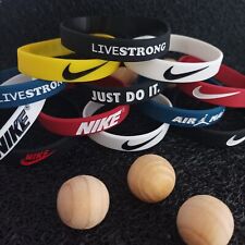 10pz Bracciale Silicone 3D Gomma Braccialetto NIKE Basket Uomo/Bambini Baller Band