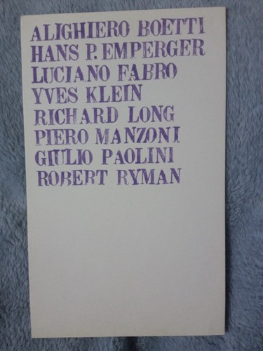 Alighiero boetti invito - alighiero,