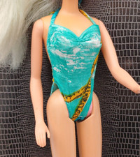 BARBIE MATTEL COSTUME DA BAGNO ANNI '80