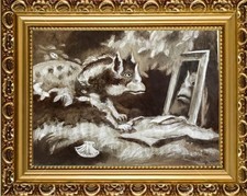 Surrealismo gouache - "surrealismo,