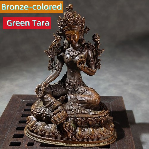 Statua buddha tara verde - statua,