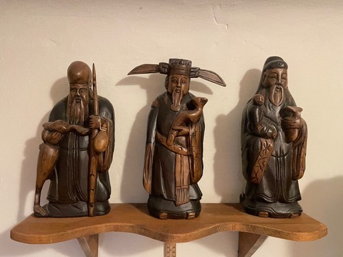Sculture cinesi legno - in, legno,