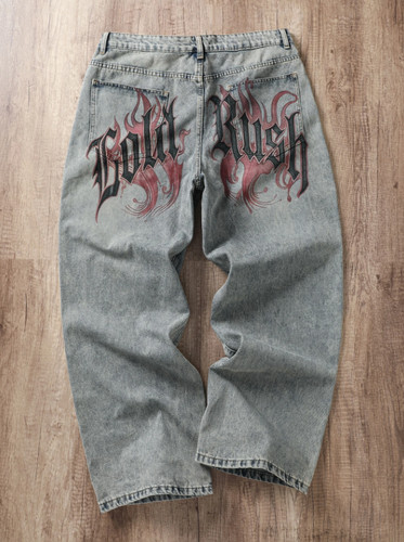 Y2k gold rush flame - gold,
