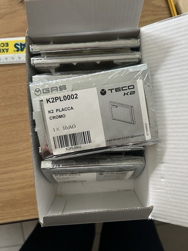 Placca teco 120x80mm cromo - 120x80mm,