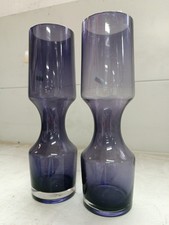 Coppia Di Vasi Moderni Viola