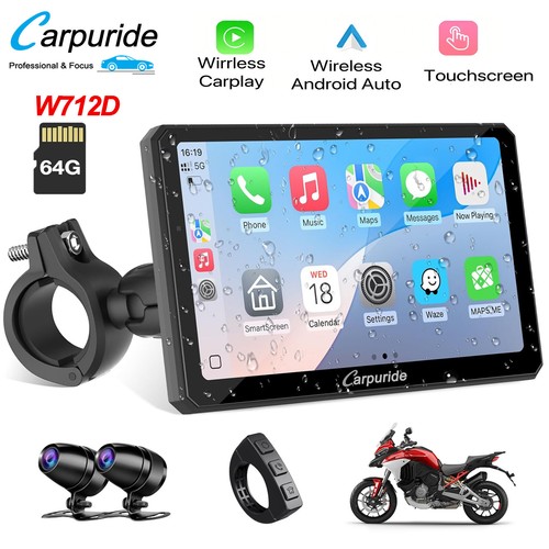 Carpuride w712d wireless moto - carpuride,