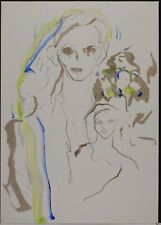 TRECCANI ERNESTO  tecnica mista su cartone  49 X 35.... PREZZO PAZZO !