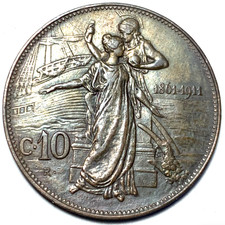 1911 italia centesimi - 1911, 10