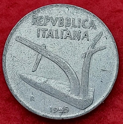Moneta italia lire 1955 - 10,