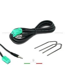 CAVO AUX PER RENAULT CLIO MEGANE AUTORADIO UPDATE LIST + CHIAVI ESTRAZIONE RADIO