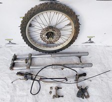 forcelle  ktm GS MX 250 544  1985 1988 + cerchio manubrio pinza pompa freno leva