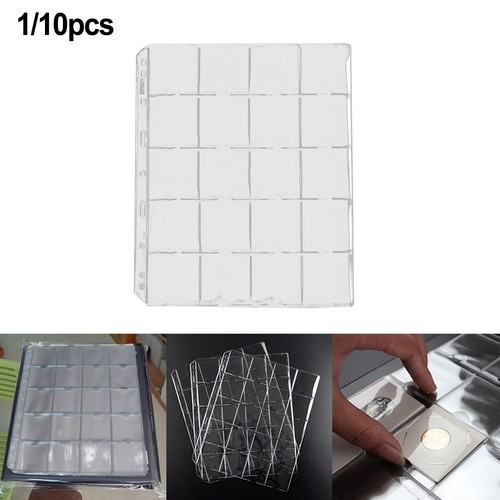 Coin holder sheet page clear - page,