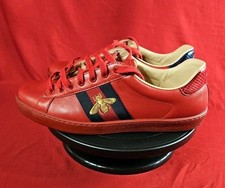 Gucci Ace Bee Red Leather