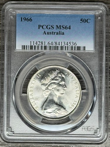 Australia 1966 argento - , tondo