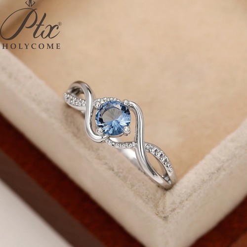 Anello moissanite 1ct blu - moissanite,