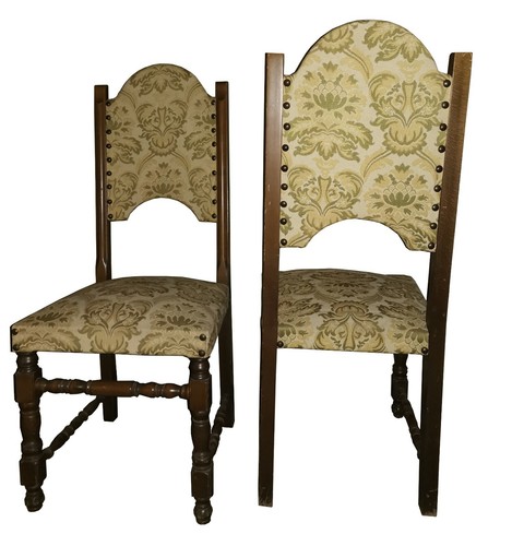 Coppia sedie antiche legno - sedie,