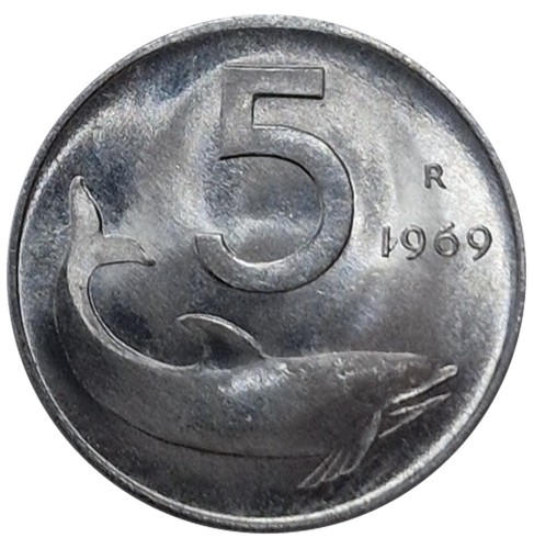 Repubblica italiana 5 lire - -,