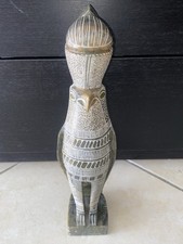 Statua Di Horus Dio Del Cielo Egitto In Pietra Pesante Scolpita A Mano 34Cm