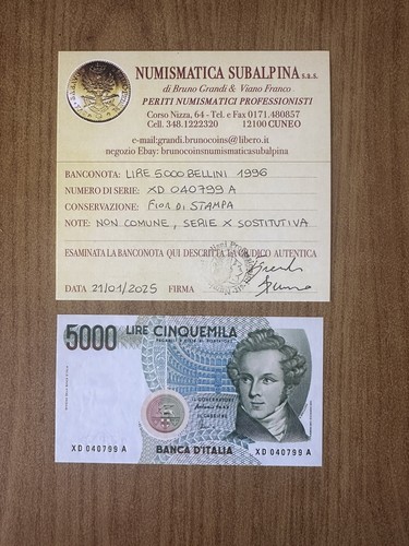 Banconota lire 5000 - banconota,
