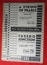 Spartito cpl A STRING OF PEARLS/ TUXEDO JUNCTION (Storia G.Miller) raro