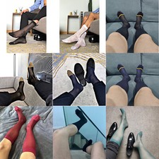 1 Paio Calze Sottili a Righe