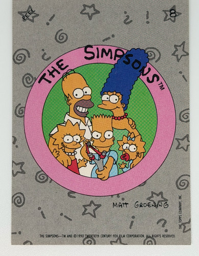 Simpsons sticker 1990 - sticker, #8