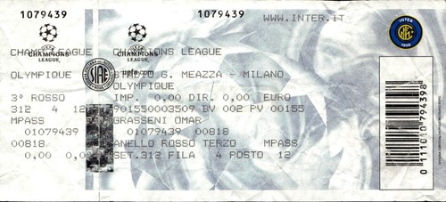 Biglietto stadio champions - biglietto,