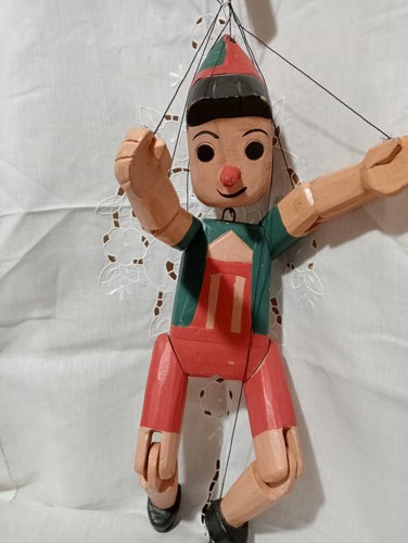 Antico pinocchio burattino - pinocchio-burattino, in
