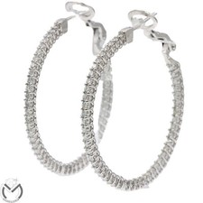 Orecchini oro bianco 18 kt 750