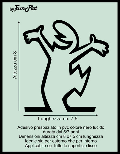 Adesivo linea cavandoli - adesivo,