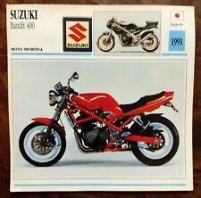 Cartolina Moto SUZUKI BANDIT 400 GIAPPONE Epoca DEAGOSTINI Leggere descrizione 