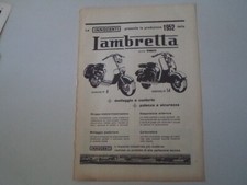 advertising Pubblicità 1952 LAMBRETTA 125 D - LD
