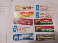 10 STRIP STICKER X JB JUKE BOX  VARI NO DISCO