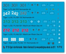 Peddinghaus 1/72 0726 Tiger I Carro Armato IN Der Normandia