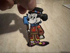 FIGURINA FORMAGGINI MIO PLASTECO N.1 TOPOLINO GUARDIA SERIE WEEK-END A LONDRA