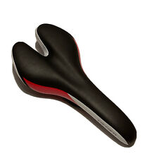 Carraro VELO Youth bici da corsa MTB sella bicicletta nera rossa bianca design in pelle