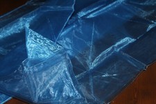 tessuto decorativo organza blu