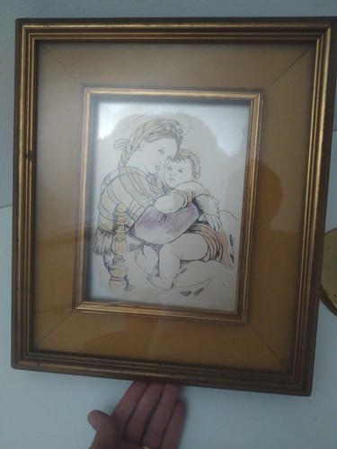 Quadro capezzale madonna della - madonna,