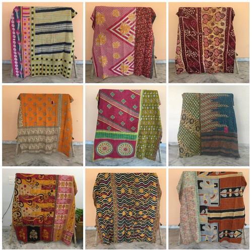 Trapunta coperta kantha - coperta,