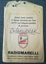 RADIO MARELLI - Custodia Libretto Istruzioni TV e Garanzia con Logo