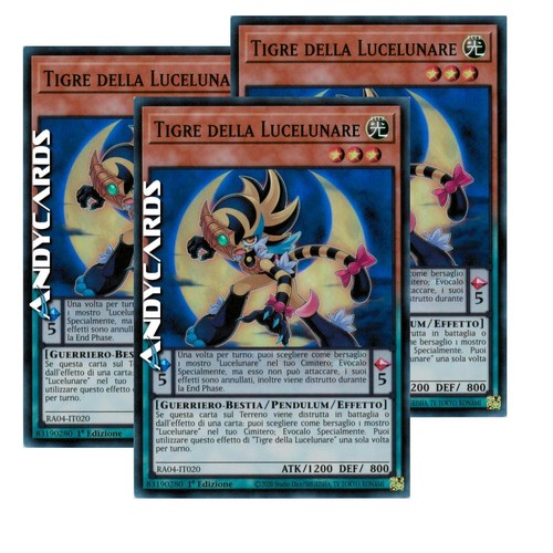 Tigre della lucelunare - lucelunare, 3x