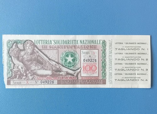 Raro biglietto lotteria - raro,