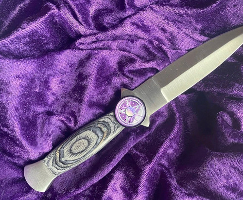 Coltello athame ossidiana nera - ossidiana,