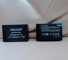 Coppia Batterie Canon LP E17 Ricaricabili