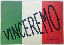 CARTOLINA VINCEREMO PROPAGANDA AUTARCHIA PASQUA 1941 ZAGARI NAPOLI MILITARE M1