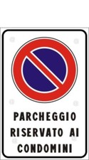 CARTELLO DIVIETO DI SOSTA