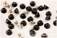110pz borchie a cono tronco colore nero 10MM*110pc truncated cone with rivet